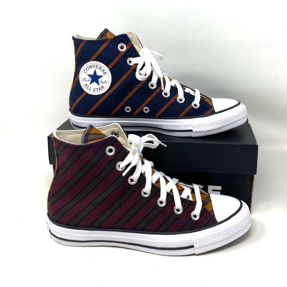 Converse Chuck Taylor High Shoes Skate Bordeaux Blue Canvas Women's Size A04303C - Picture 5 of 9